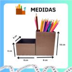 Kit Porta Canetas e Clips - Café - Imagem 3