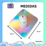 Mouse Pad Bi Collor Couro Sintético - Holográfico - Imagem 3