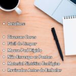 Mouse Pad Bi Collor Couro Sintético - Holográfico - Imagem 4