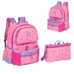 Mochila de Costas Borboletas - Rosa