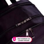Mochila Grande 2 Compartimentos Preto - Sestini - Imagem 4