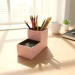 Kit Porta Canetas e Clips - Rosa-bebê - Imagem 2