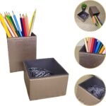 Kit Porta Canetas e Clips - Prata Velho - Imagem 4