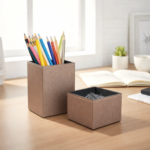 Kit Porta Canetas e Clips - Prata Velho - Imagem 3