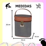 Porta Mamadeira M Mesclinha - Cinza - Imagem 2