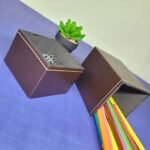 Kit Porta Canetas e Clips - Café - Imagem 2