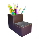 Kit Porta Canetas e Clips - Café