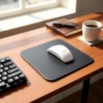 Mouse Pad Couro Sintético - Preto - Imagem 2