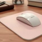 Mouse Pad Couro Sintético - Rosa-bebê - Imagem 2
