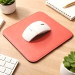 Mouse Pad Couro Sintético - Vermelho Telha - Imagem 2