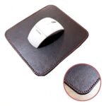 Mouse Pad Couro Sintético - Vermelho e Café