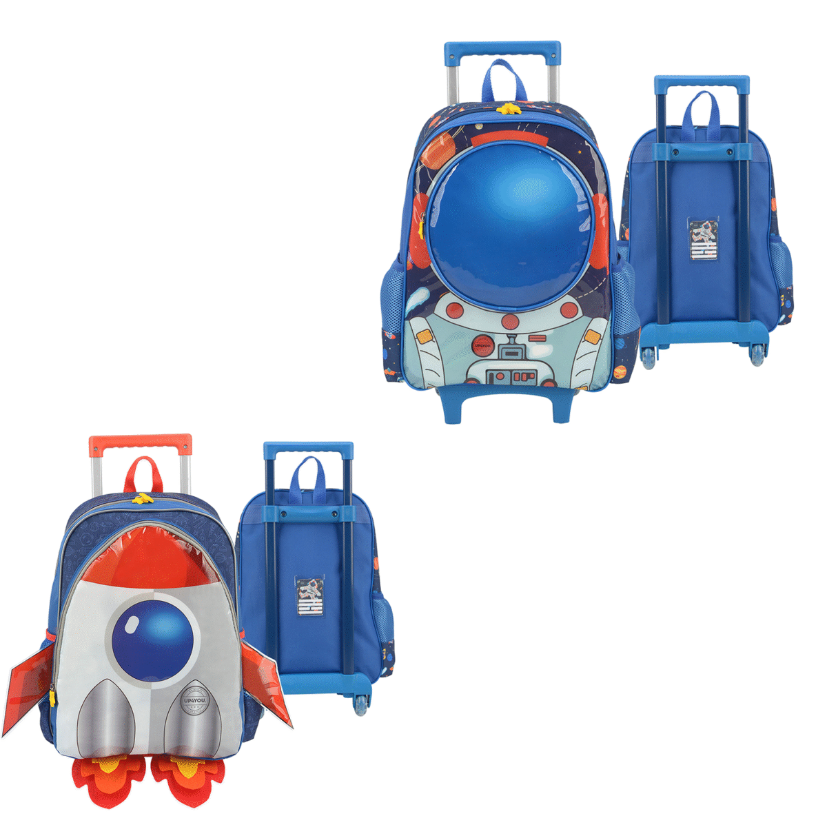 Mochila Com Rodas Foguete - Imagem 1