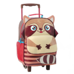 Mochila de Rodinha Bichos - Guaxinim