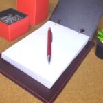 Porta Bloco Argola - Vermelho e Café - Imagem 3