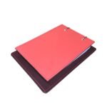 Porta Bloco Argola - Vermelho e Café