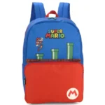 Mochila de Costas Infantil - Super Mario Bros Azul