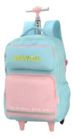 Mochila Rodinha Juvenil UP4YOU Rosa - Imagem 4