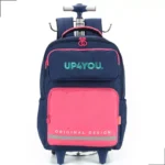 Mochila Rodinha Juvenil UP4YOU Azul Marinho
