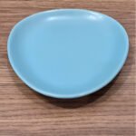 Prato de Sobremesa de Cerâmica Estilo Orgânico Cor Azul - Imagem 4