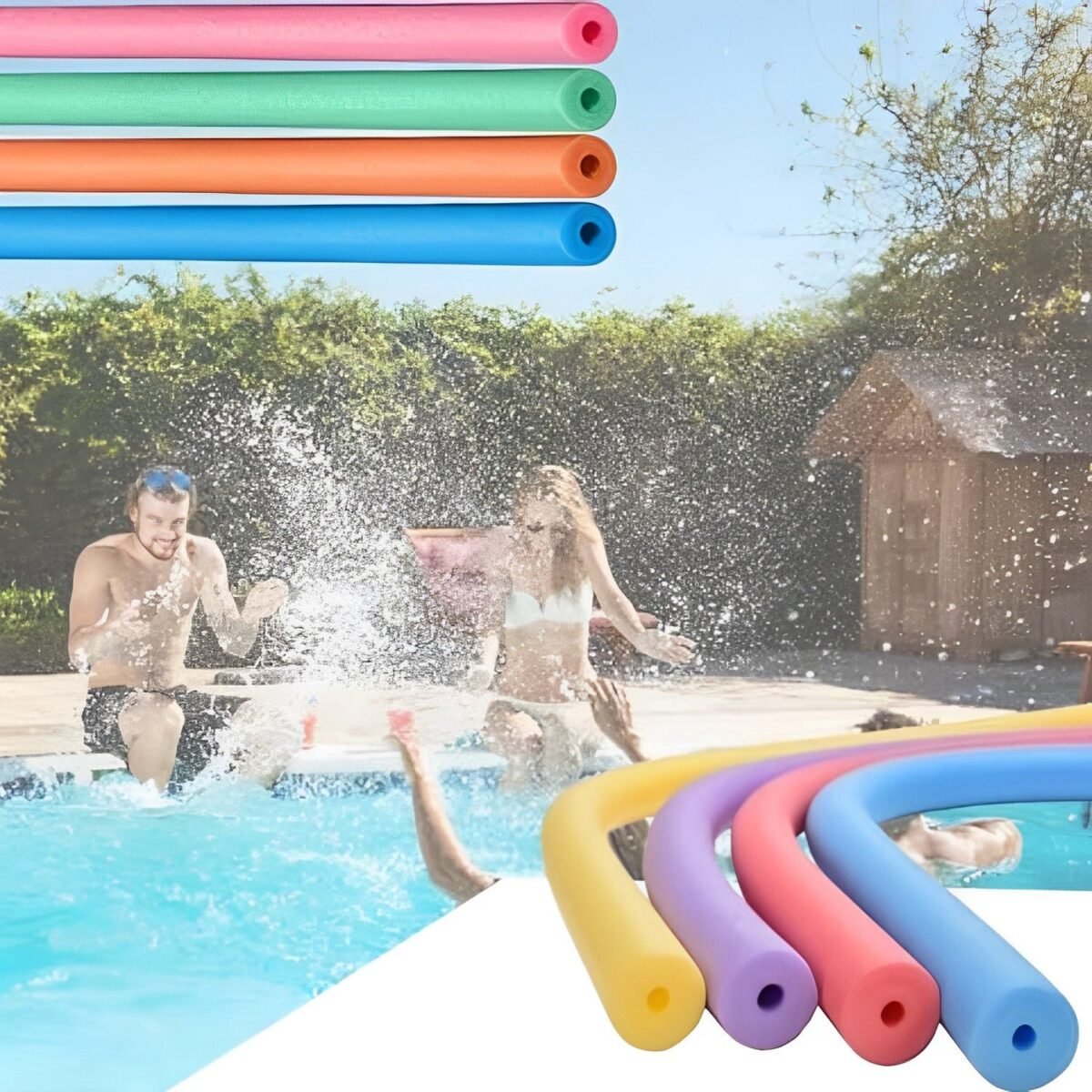 Boia Macarrão Espaguete Flutuador Cores Diversas - Imagem 3