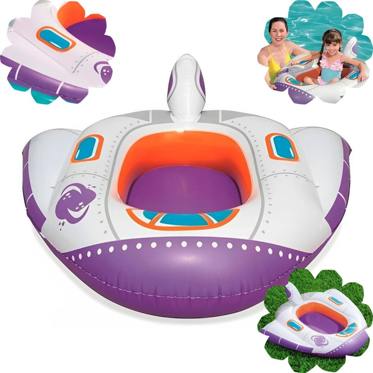Bote Inflável Boia Infantil Para Piscina e Praia - Imagem 1