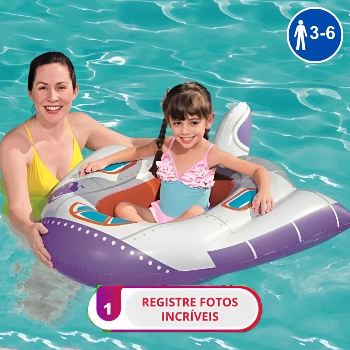 Bote Inflável Boia Infantil Para Piscina e Praia - Imagem 3