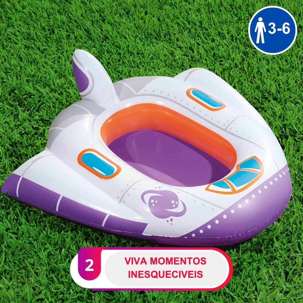Bote Inflável Boia Infantil Para Piscina e Praia - Imagem 4
