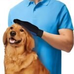 Luva Magnética Pet Remove Pelo de Cachorro e Gato Cor Azul - Imagem 4