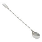 Colher e Mini Garfo Bailarina Aço Inox 30cm - Ideal p/ Drinks e Bebidas - Imagem 3