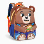 Mochila Costas de Bichos - Urso Marrom