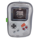 Estojo Importado 2 Divisórias Mini Game CINZA