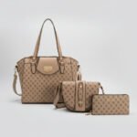 Kit Bolsa Grande + Bolsa Pequena e Carteira - Khaki - Imagem 3