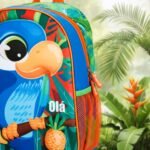 Mochila Costas de Bichos - Papagaio Azul - Imagem 2