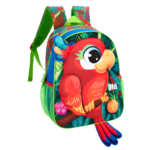 Mochila Costas de Bichos - Papagaio Vermelho