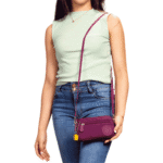 Bolsa Paul Frank Classics 2 Compartimentos Vinho - Imagem 4