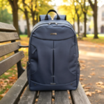 Mochila Grande com 2 Compartimentos - Azul - Imagem 2
