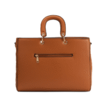 Bolsa Media Feminina Tipo Chanel Cor Caramelo - Imagem 2