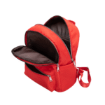 Mochila Feminina Pequena em Nylon Vermelha - Imagem 3