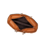 Bolsa Media Feminina Tipo Chanel Cor Caramelo - Imagem 4