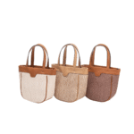Bolsa Feminina Transversal de Nylon Palha