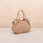 Bolsa Pequena de Lado Moderna e Elegante Bege - Imagem 3