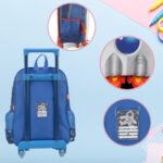 Mochila com Rodinhas Infantil – Foguete Vermelho - Imagem 3
