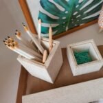 Kit Organizador de Mesa Escritório Office - Off White - Imagem 5