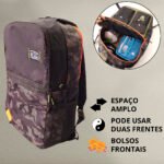 Mochila de Costas Dupla Face – Preto - Imagem 8