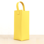 Porta Vinho em Couro Sintético - Amarelo - Imagem 2