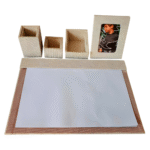 Kit Organizador de Mesa Escritório Office - Off White