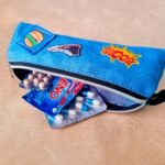 Estojo Triângulo – Bordado Azul - Imagem 2