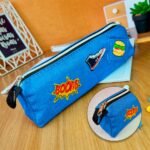 Estojo Triângulo – Bordado Azul - Imagem 7