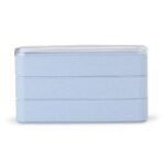 Marmita em Palha de Trigo 3 Divisórias – Azul