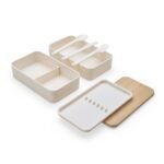 Marmita Dupla Fibra de Bambu - Bege - Imagem 4